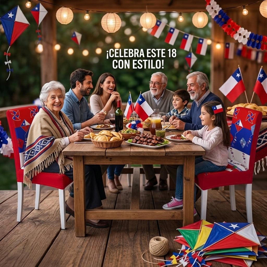 Set 6 Fundas Silla para Fiestas Patrias